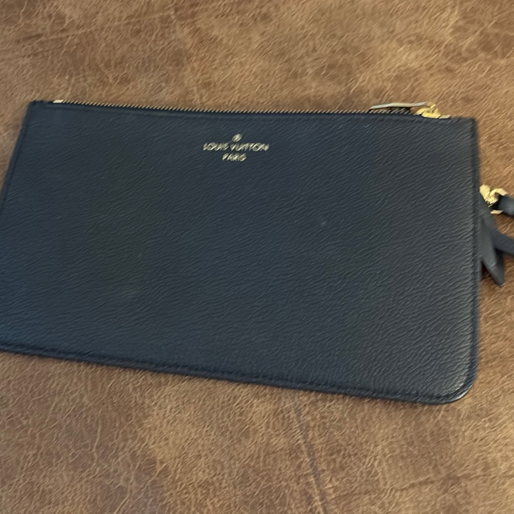 Louis Vuitton Black Wristlet Sleek Minimalist Design